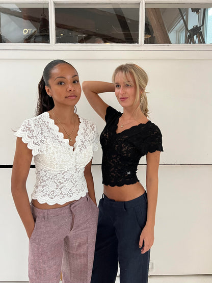 Isabel lace blouse - Black