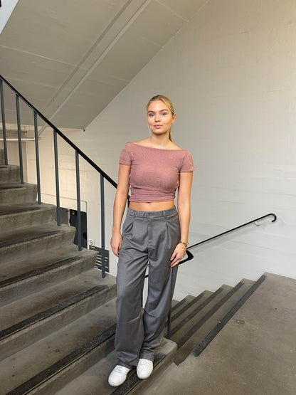 Sybille glitter top - Rose