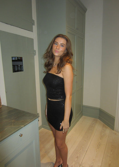 Jolie sequin tube top - Black