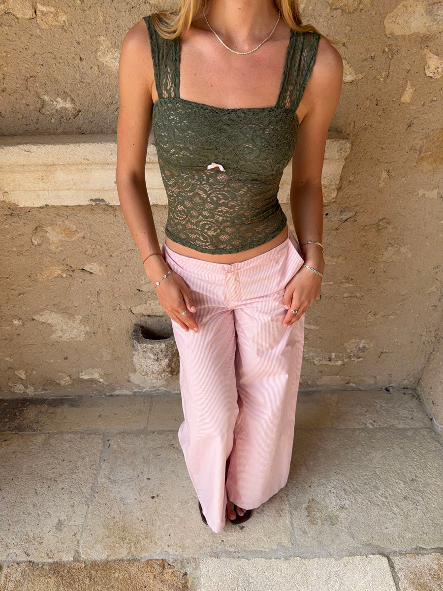 Yasmin lace top - Khaki