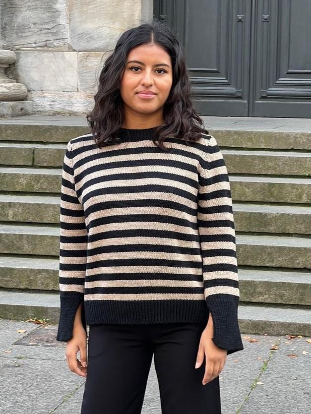Paulina knit - beige/black