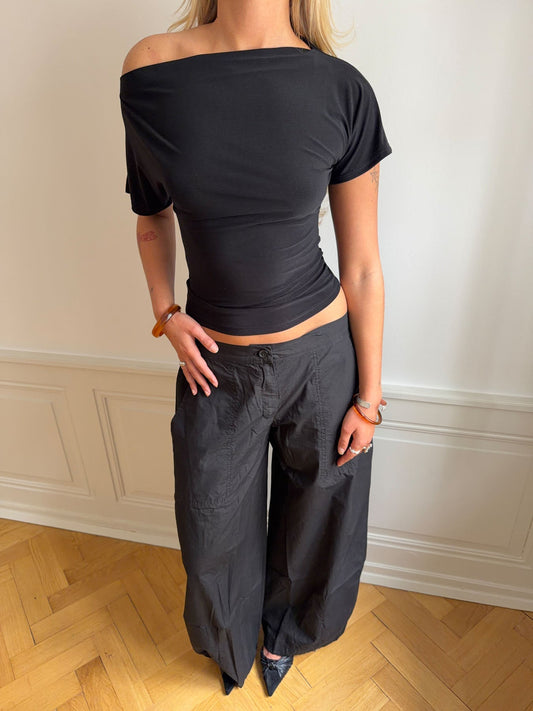 Florine fitted t-shirt - Black