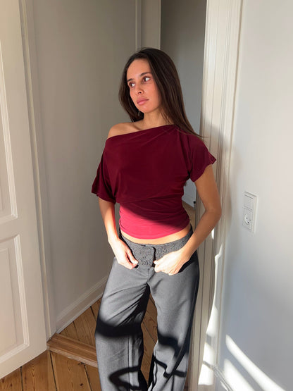 Florine fitted t-shirt - Red