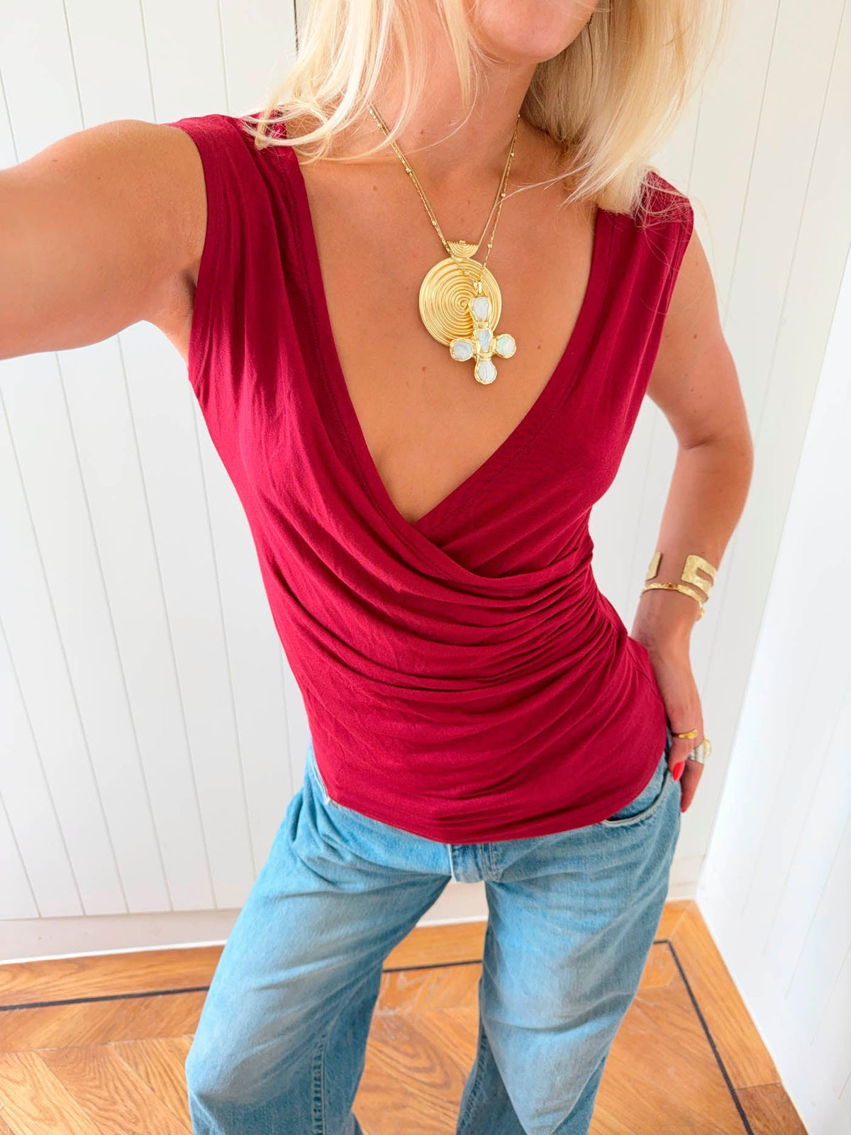 Scandivv top - Red