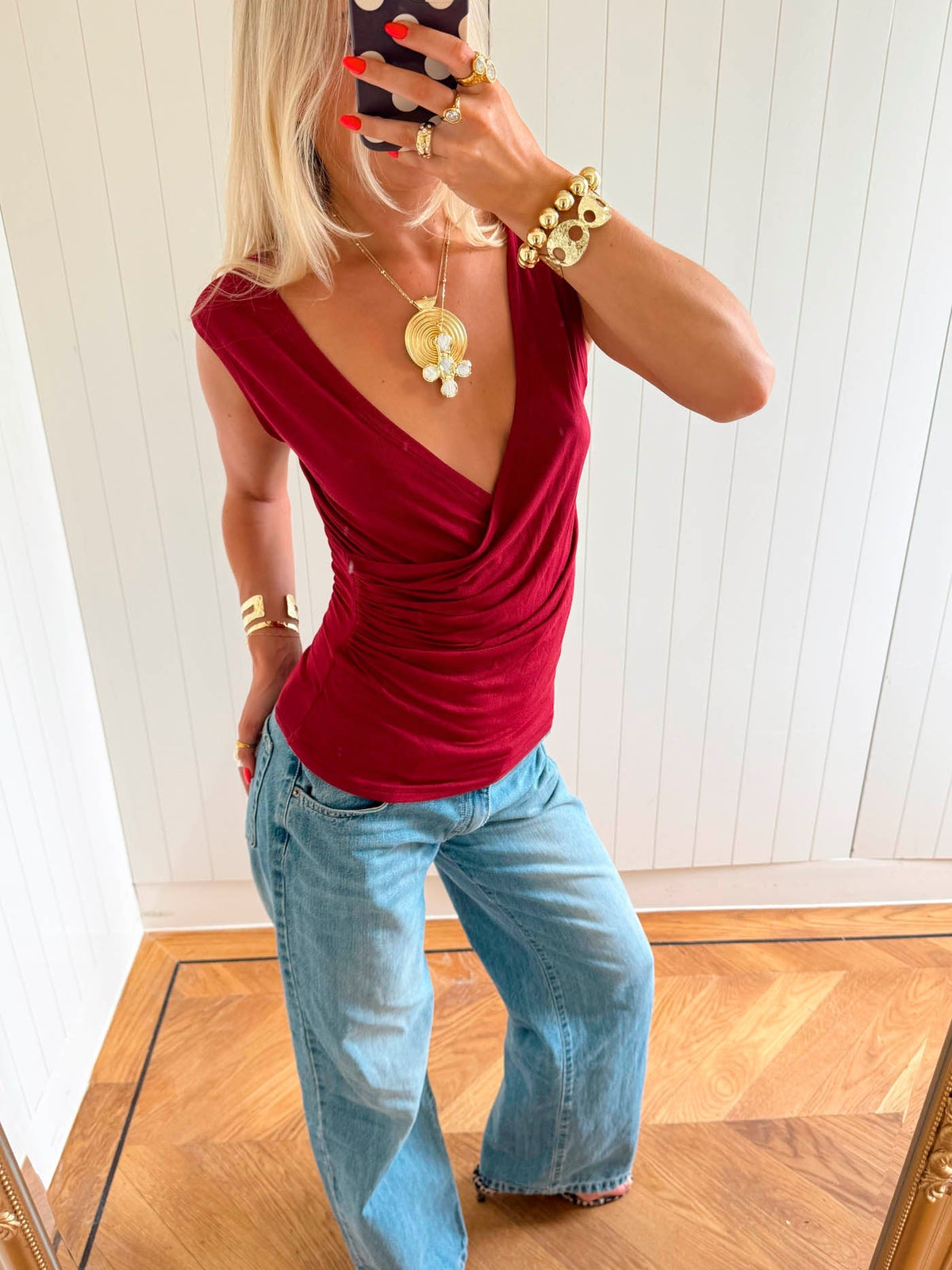 Scandivv top - Red